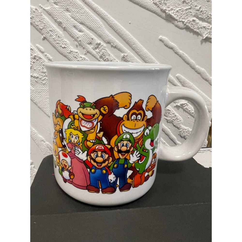 Nintendo Super Mario Bros Character Coffee Mug Pyramid America White Ceramic